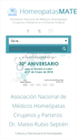 Mobile Screenshot of homeopatia.homeopatasmateo.com